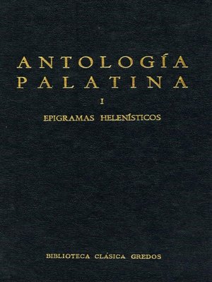 cover image of Antología Palatina I